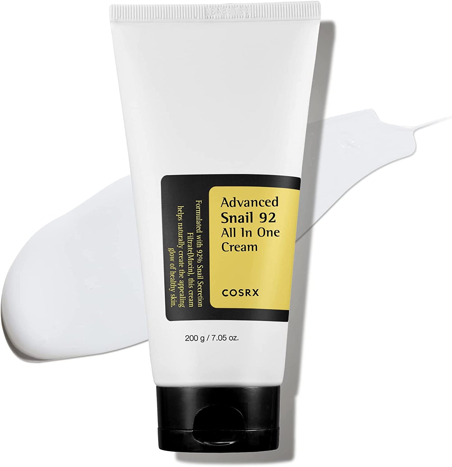 Advanced Snail 92 Crème Tout-En-Un, 7,05 Oz (Grande Taille), Gel Hydratant Quotidien Pour Le Visage Avec Sécrétion De Mucine D'Escargot Pour Peaux Sèches, Sujettes À L'Acné Et Sensibles, 200G