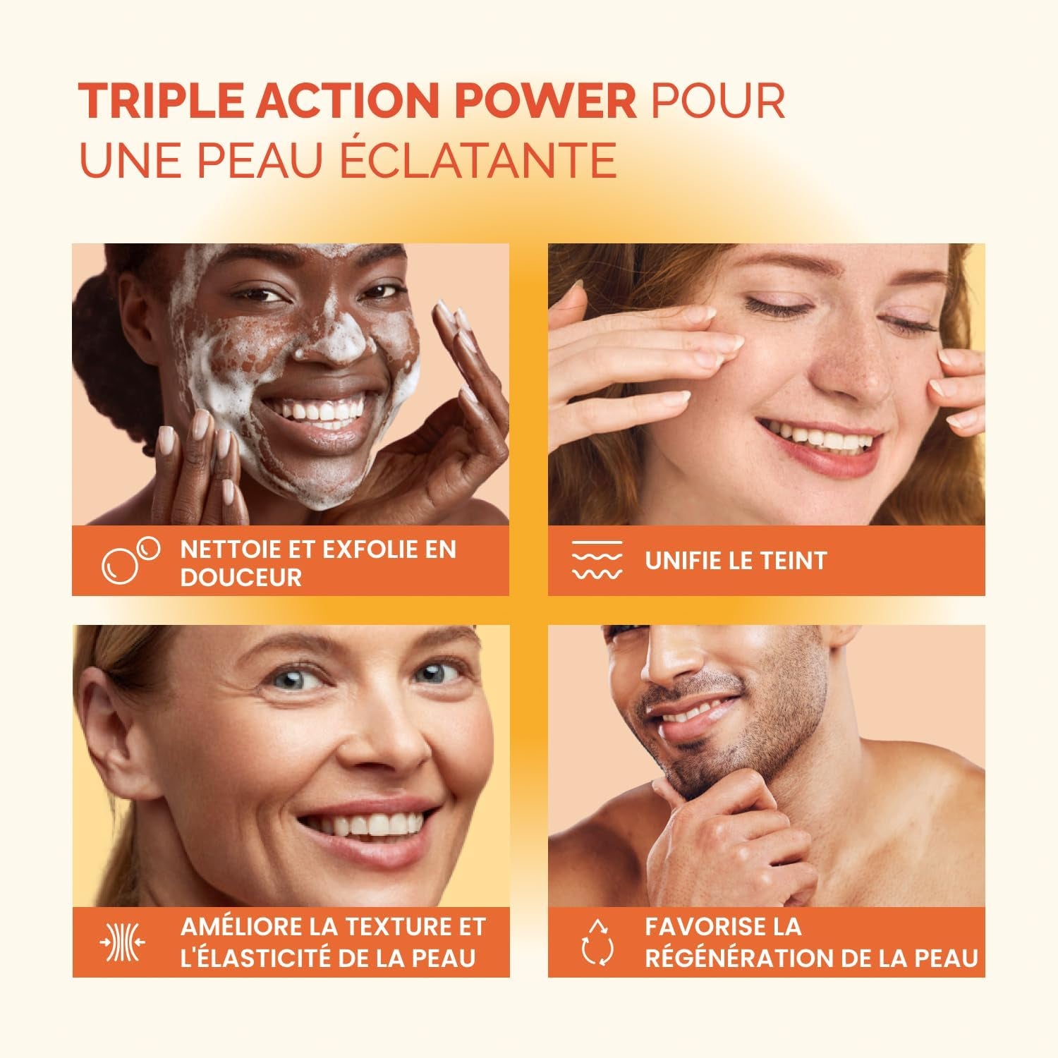 Turmeric & Kojic Acid Soap | Savon Visage Et Corps Au Curcuma | Skincare Coréenne anti Tache Antiseptique Femme Homme | Savon Éclaircissant Peau Noir Rapide Efficace | 2 Barres