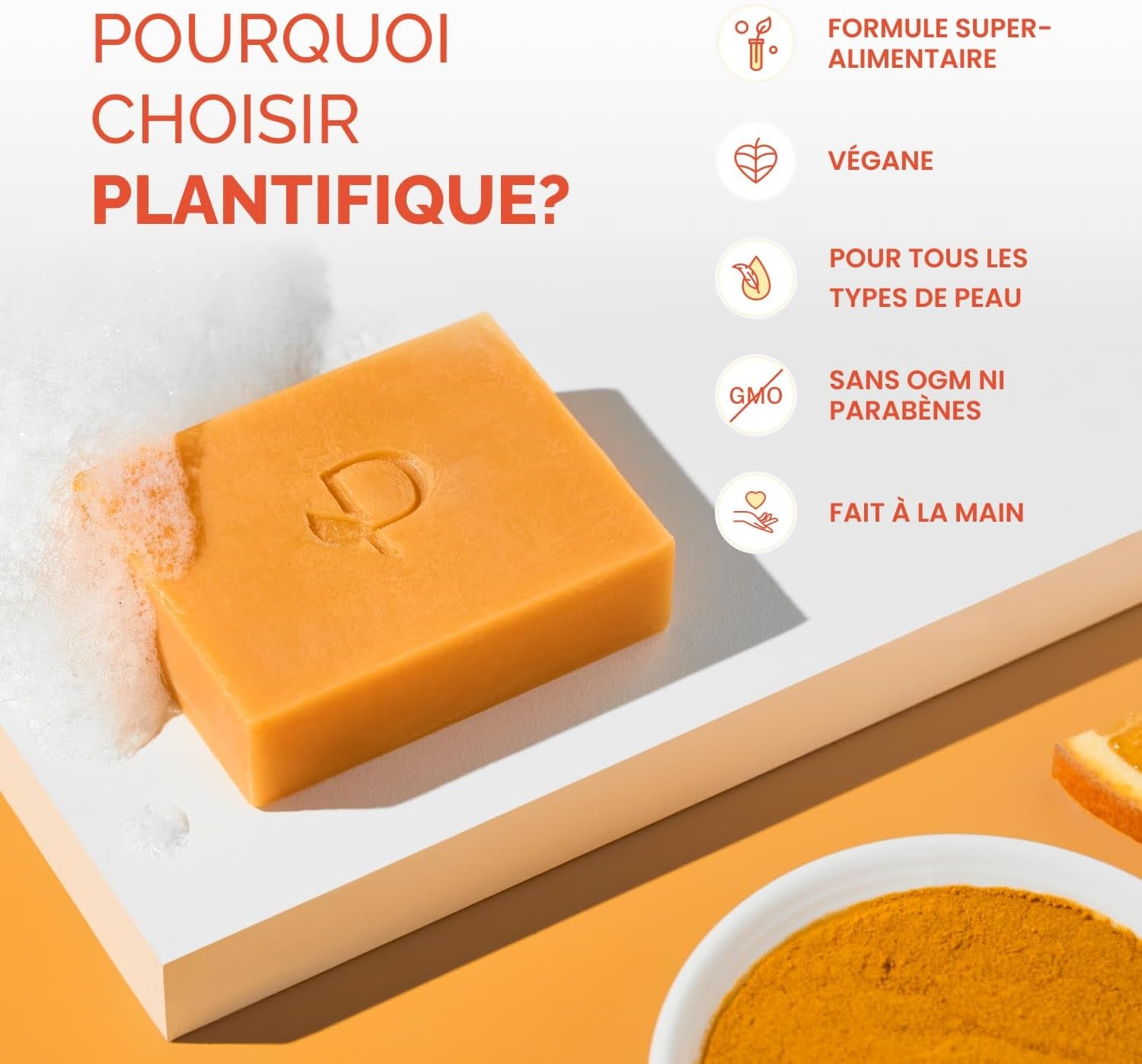 Turmeric & Kojic Acid Soap | Savon Visage Et Corps Au Curcuma | Skincare Coréenne anti Tache Antiseptique Femme Homme | Savon Éclaircissant Peau Noir Rapide Efficace | 2 Barres