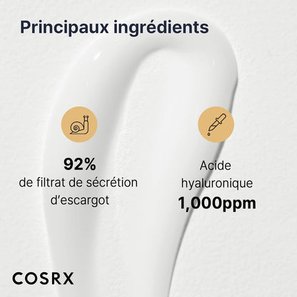 Advanced Snail 92% All in One Cream 100 Ml | Crème Hydratante Avec Bave D'Escargot | Pour anti Rides Peaux D'Acné Et Peau Sèche Soins Pour Le Visage De Jour Femme | Coréen Korean Skincare